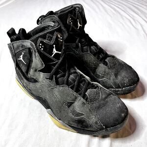 Nike Air Jordan True Flight GS Black Suede 342964-010, Size 10
